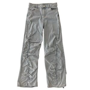 PacSun Y2K Acid Wash Stacked Jeans Small Ruched Leg Streetwear Cyber Goth